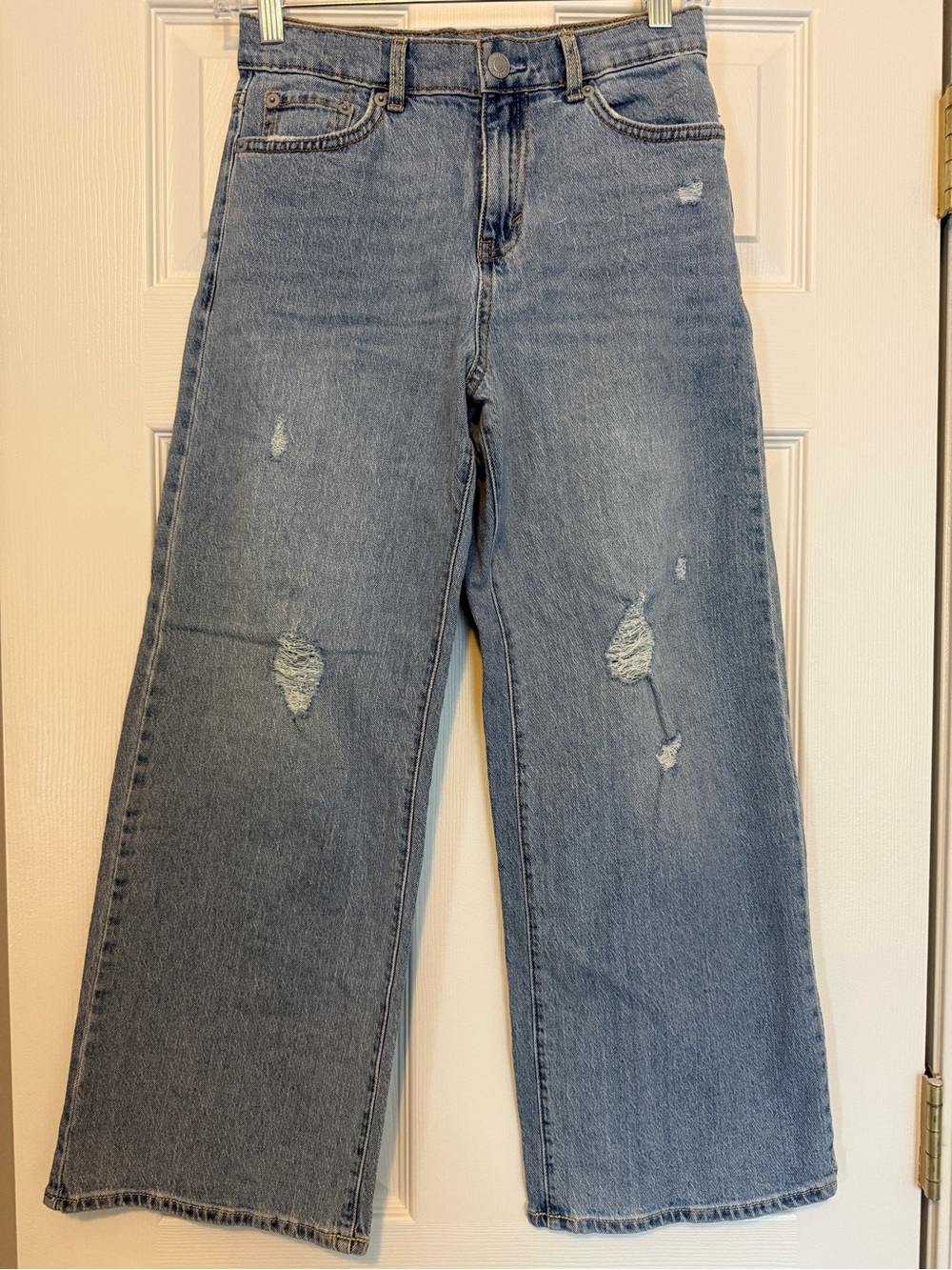 Levi's Light Blue Straight-Leg Distressed Kids Jeans